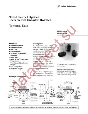 HEDS-9100-F00 datasheet  